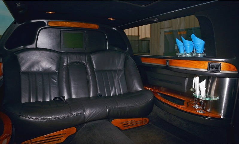 Las Vegas limo - Limo Coach - Party Bus Interior Photo - from Excalibur Limousine Service.